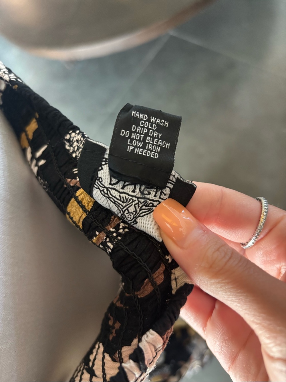 Angie Floral Halter Maxi Dress - Black, White & Mustard - Picture 4 of 4
